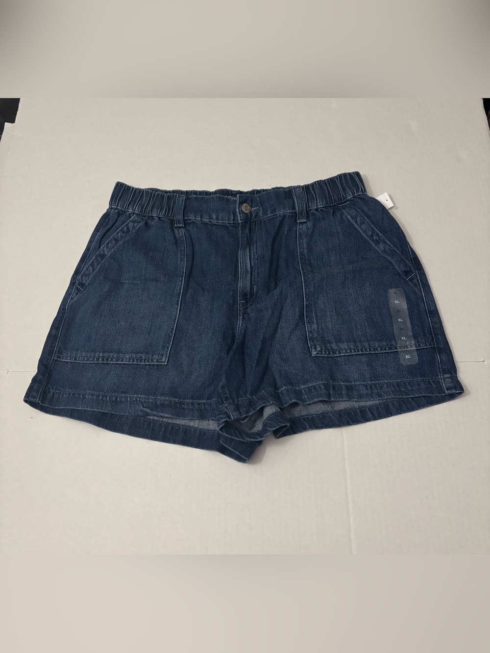 GAP 4" High Rise SuperSoft Denim Utility Shorts XL